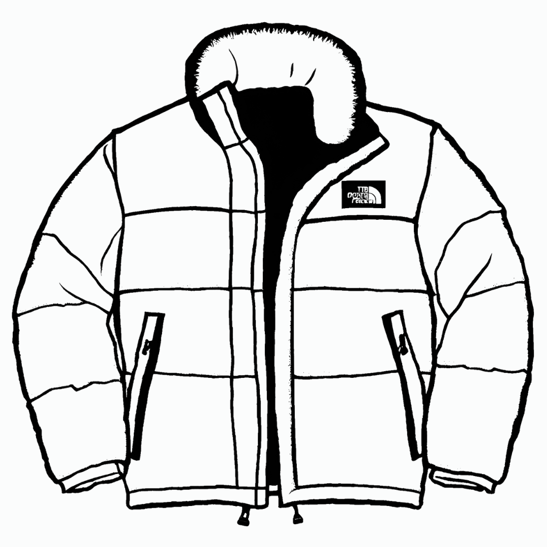 puffer jacket North face nuptse type